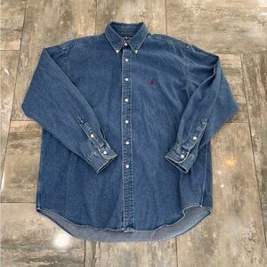 Ralph Lauren Classic Blue Button-Down Shirt